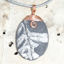 Load image into Gallery viewer, Pteridophyte Fossil Necklace (Small) - 300 Million Yrs Old