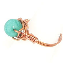Load image into Gallery viewer, Ring, Size 6 - Amazonite &amp; Copper