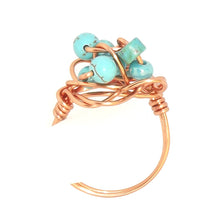 Load image into Gallery viewer, Ring, Size 6.75 - Turquoise &amp; Copper