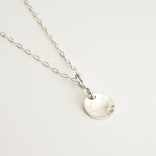 Load image into Gallery viewer, Hammered Sterling Disc Necklace