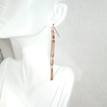 Load image into Gallery viewer, Copper Twist Earrings