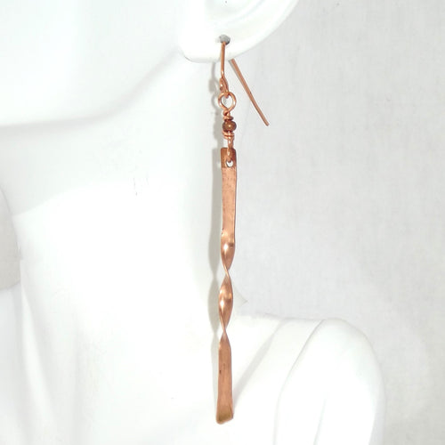 Copper Twist Earrings