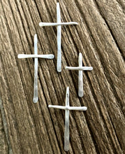 Load image into Gallery viewer, Fused Silver Cross Necklace