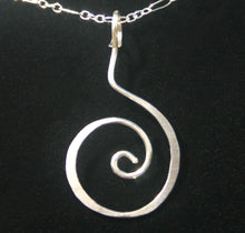 Load image into Gallery viewer, Hammered Swirl - Sterling Necklace